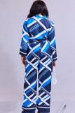 Casual Wide-leg Pants Abstract Pattern Trousers Suit