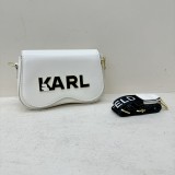 Stylish Letter Logo Compact Crossbody Bag