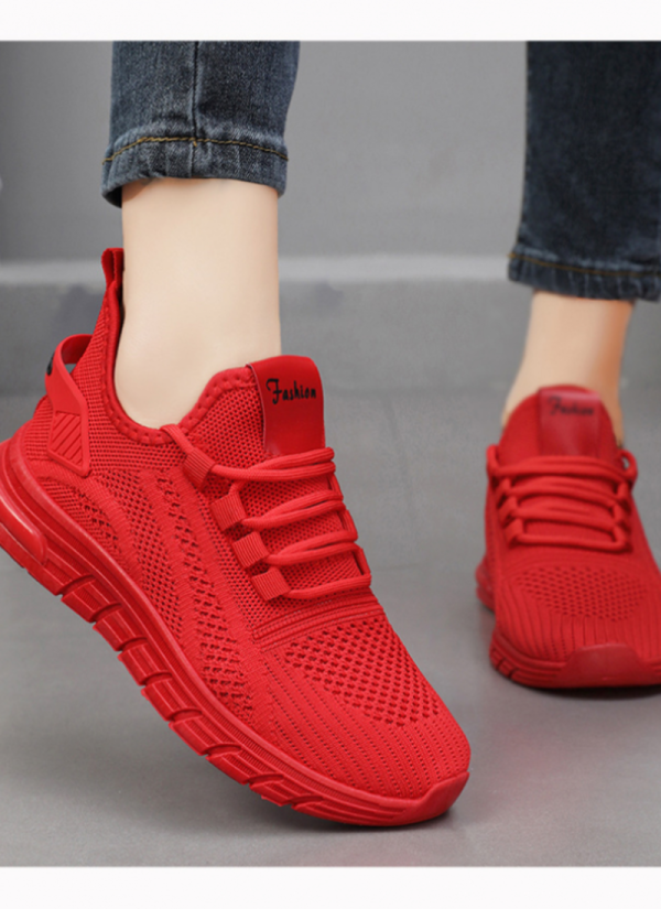 New Single Layer Shoes Casual Breathable Running Shoes Air Cushion Sneaker