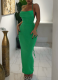 Sexy Backless Strappy Long Dress