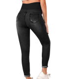 Maternity Wear High Waist Support Belly Lift Stretch Jeans