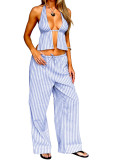 Sexy Halterneck Strappy Backless Sleeveless Suit