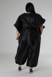 Cute Youthful Fungus Sleeves High Waist Strap Elastic Trousers Suit