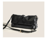 Folding Magnetic Clasp Crossbody Rhombus Chain Bag