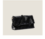 Folding Magnetic Clasp Crossbody Rhombus Chain Bag