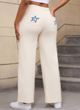 New Fall Fashion Printed Solid Color Stretch Jeans