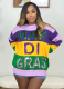 Casual Color-Block Sequined Sweater