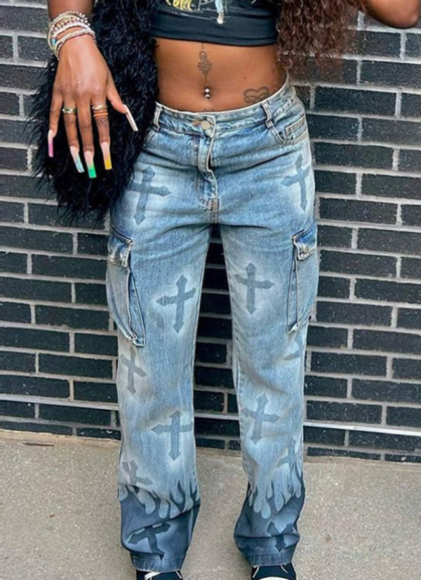 Blue Street Fashion Hotties Multi-Pocket Jeans