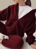 Autumn And Winter Women's New Fashion Sports Hooded Sweatshirt Two-Piece Suit