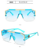 New Lion Head One-Piece Sunglasses Large Frame Sunglasses Women's Hollow Glasses