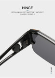 New Lion Head One-Piece Sunglasses Large Frame Sunglasses Women's Hollow Glasses