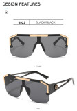 New Lion Head One-Piece Sunglasses Large Frame Sunglasses Women's Hollow Glasses