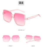 New Style Trendy Large Frame Sunglasses For Women, Fashionable Sunglasses For Men