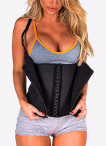 Rubber Zipper Three-breasted Waist-protecting Tummy Control Corset
