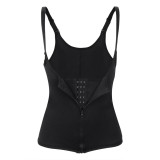 Rubber Zipper Three-breasted Waist-protecting Tummy Control Corset