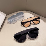 New Korean Retro Internet Celebrity Sunglasses Half Frame One-Piece Sunglasses