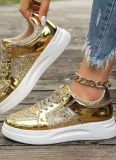 Fashion Casual Large Size Thick Bottom Sequin Trend Sports Shoes