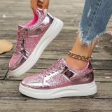 Fashion Casual Large Size Thick Bottom Sequin Trend Sports Shoes