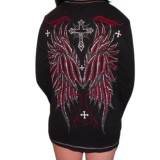 Halloween Skull Heat-printed Long-sleeved T-shirt