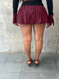 Sexy Eye Strap Fluffy Culottes Suit (including safety pants)