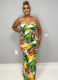 Fashionable Printed Hip-hugging Bodycon Dress