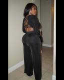 Fashionable and Sexy Backless Two-piece Set