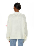 Loose Three-dimensional Floral Knitted Cardigan Sweater Jacket