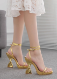 11.5CM Waterproof Platform Large Size Strap High Heel Sandals