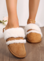 Autumn and Winter Outer Wear Furry Warm Slippers