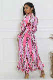 Fashionable Casual Long Sleeve Pleated Skirt Suit