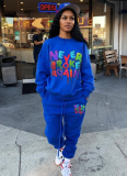 Fashion Positioning Print Sports Two-piece Set