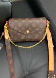 Retro Printed Envelope Small Square Bag Postman Underarm Chain Bag