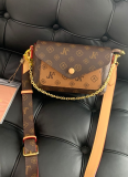 Retro Printed Envelope Small Square Bag Postman Underarm Chain Bag