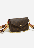 Retro Printed Envelope Small Square Bag Postman Underarm Chain Bag
