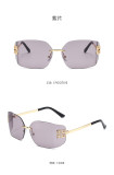 High-End Brown Hot Girl Retro Street Style Sunglasses