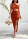 Sexy Off-shoulder Midriff Dress