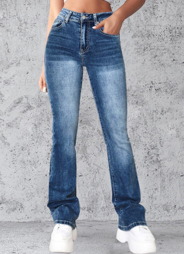 Retro Hot Girl Jeans Skinny Fit High Stretch Bootcut Pants