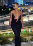 Sexy Lace-up Strappy Backless Slim-fit Dress