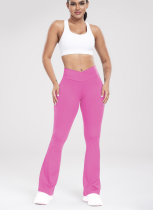 Cross Waist Sports Outdoor Leisure Flared Slim Yoga Pants