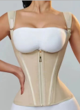Retro Waist Trainer with Zipper and Buckles