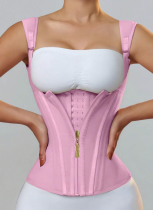 Retro Waist Trainer with Zipper and Buckles