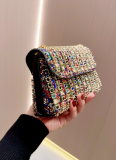 Fashionable Party One-shoulder Crossbody Diamond Evening Bag