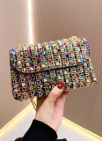 Fashionable Party One-shoulder Crossbody Diamond Evening Bag