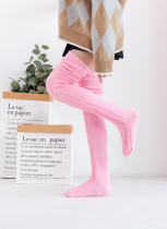 Mohair Long Over-the-knee Knitted Wool Pile Socks