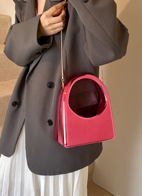 Fashion Handle Chain Crossbody Acrylic Bag