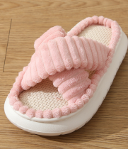 EVA Thick-soled Non-slip Floor Home Warm Cotton Slippers