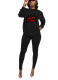 Halloween Element Funny Solid Color T-Shirt Slim Fit Two-Piece Set