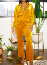 Fashion Casual Long Sleeve Pants Women's Sweatshirt Two-Piece Set
