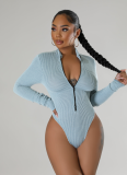Autumn and Winter Stretch Twist Strip High Waist Long Sleeves Two-Piece Set