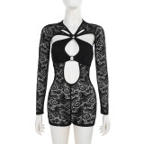Sexy Lace-up Corset Bodysuit